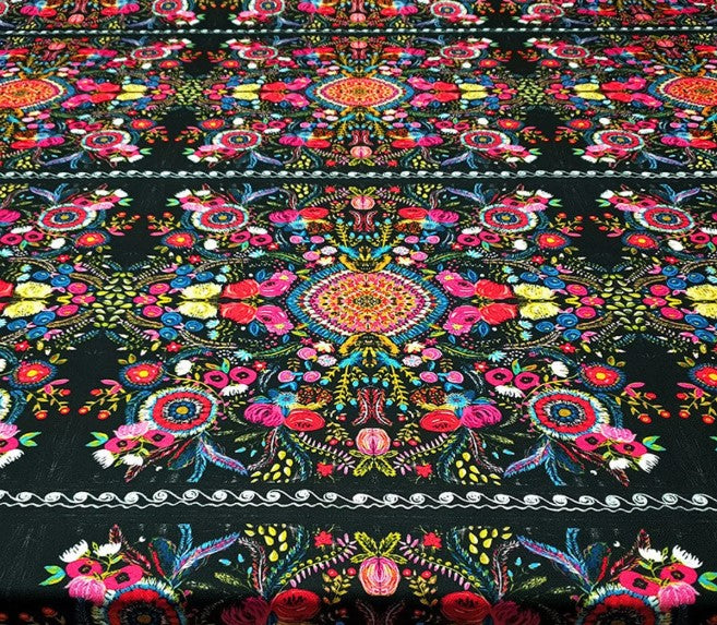 Batika Black Embroidered