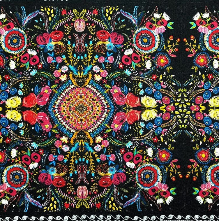 Batika Black Embroidered