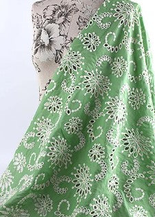 Candy Green Eyelet
