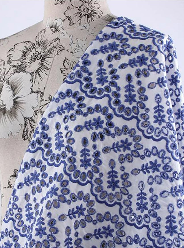 Parker Blue Eyelet