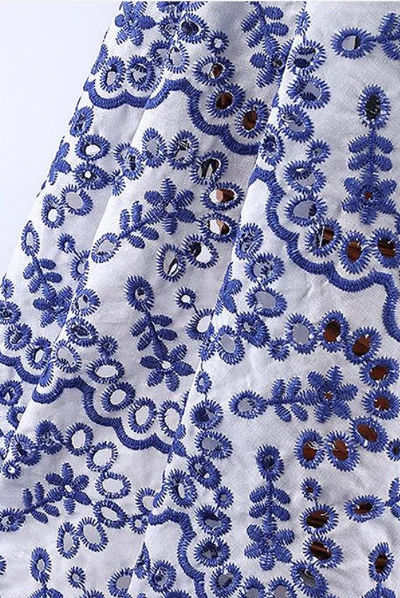 Parker Blue Eyelet