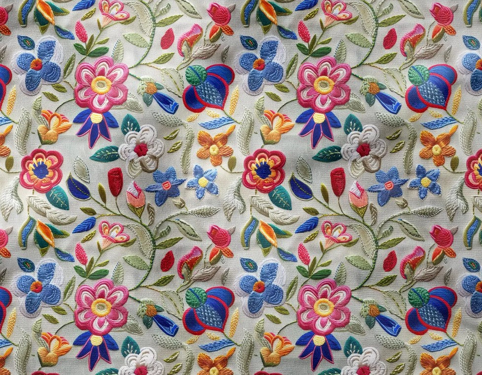 Teresa Floral Embroidered