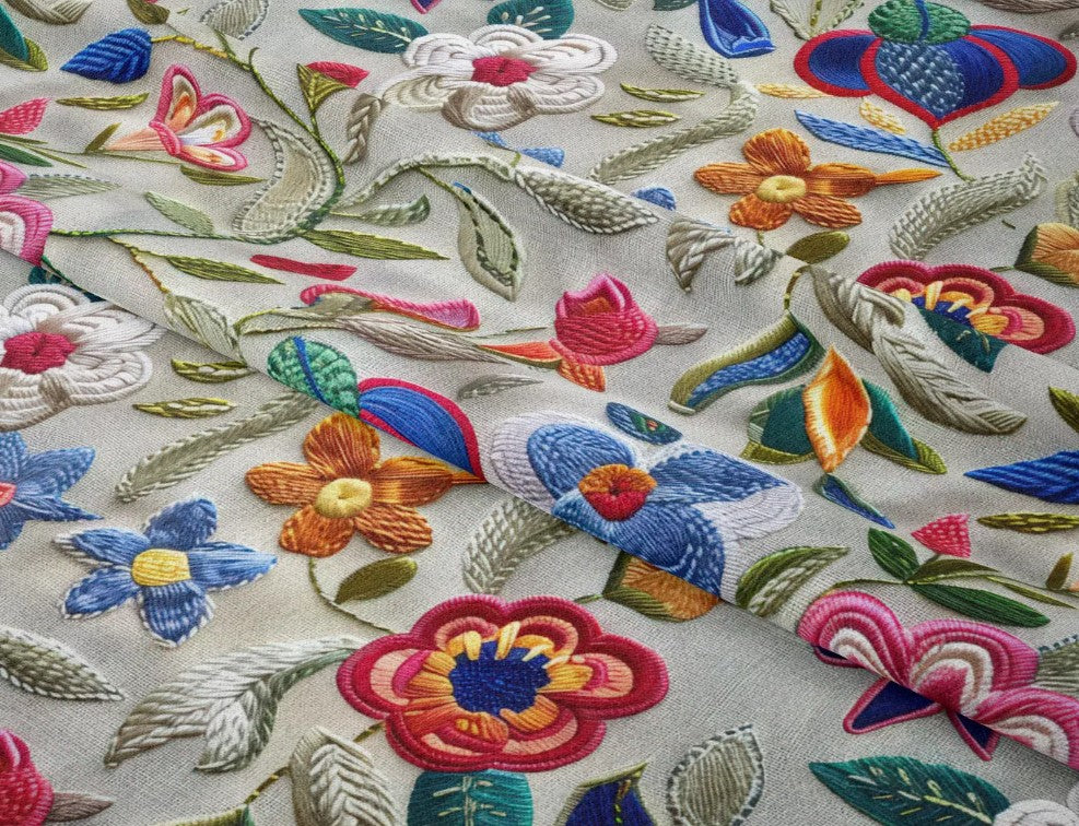 Teresa Floral Embroidered