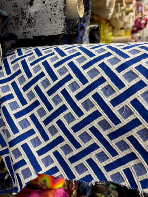 Trina Blue Brocade