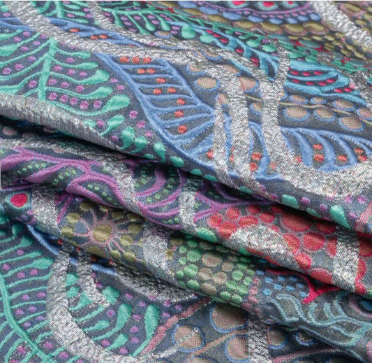 Bubble Brocade Silver